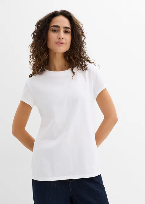 T-shirt van puur biologisch katoen ( set van 2), bonprix