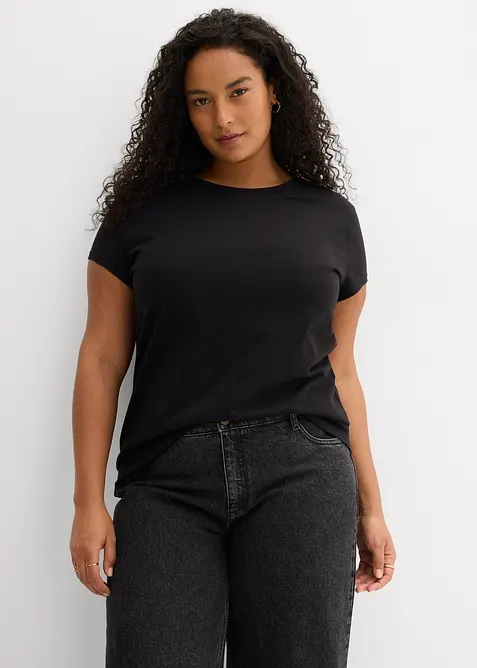 T-shirt van puur biologisch katoen ( set van 2), bonprix