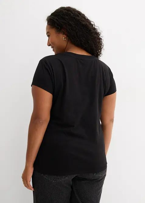 T-shirt van puur biologisch katoen ( set van 2), bonprix