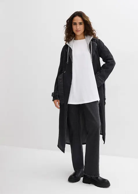 Longshirt van biologisch katoen (set van 2), bonprix