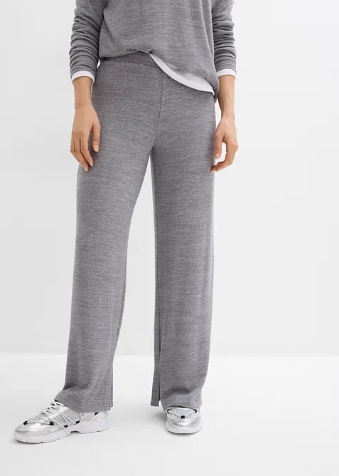 Jersey broek in gebreide look, bonprix