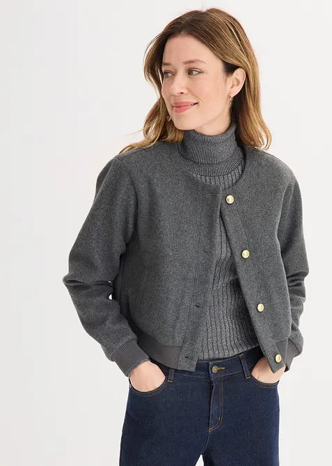 Boucl&eacute; bomber, bonprix