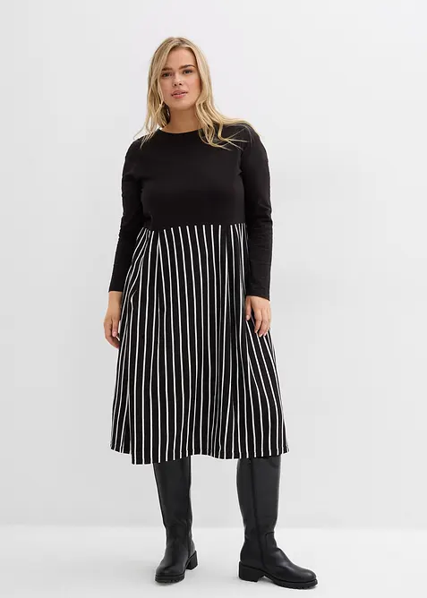 Midi jurk van katoen-jersey, bonprix