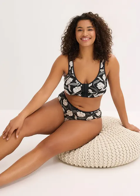 Bh met biologisch katoen zonder beugel met voorsluiting (set van 2), bonprix