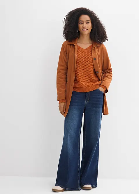 Trui in een katoenmix, bonprix