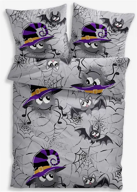 Dekbedovertrek met spinnen, bonprix