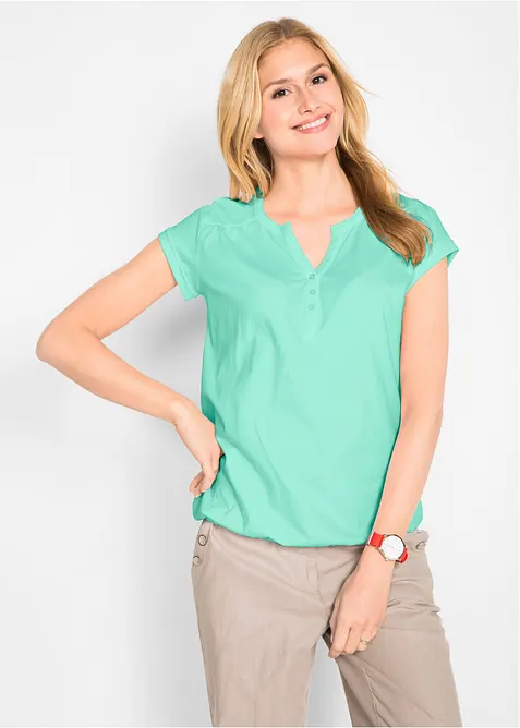 Katoenen shirt, korte mouw, bonprix
