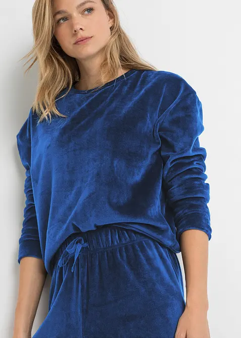 Nicki fluwelen huispak, bonprix