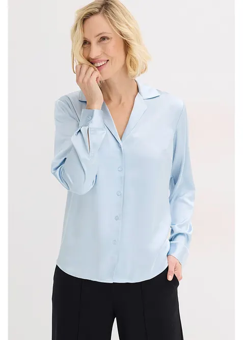 Blouse van prachtig satijn, bonprix
