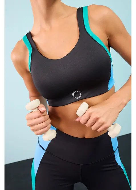 Gewatteerde sport bh met normale steun, bonprix