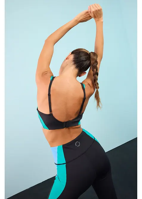 Gewatteerde sport bh met normale steun, bonprix