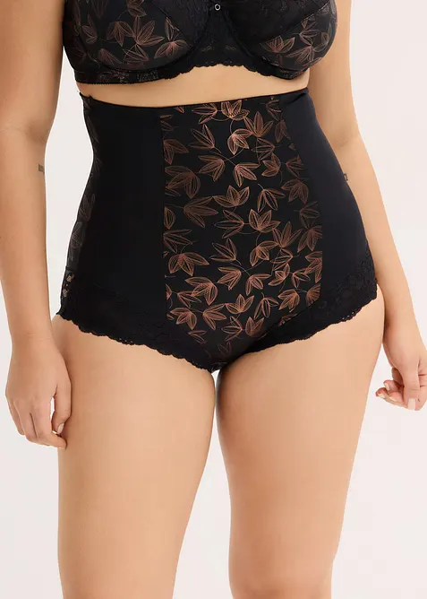 Sterk corrigerende high waist slip met glanseffect, bonprix
