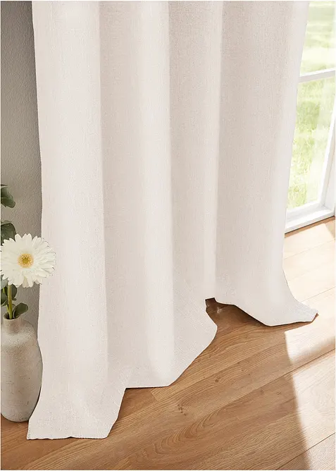 Ondoorzichtig gordijn met structuur (1 stuk), bonprix