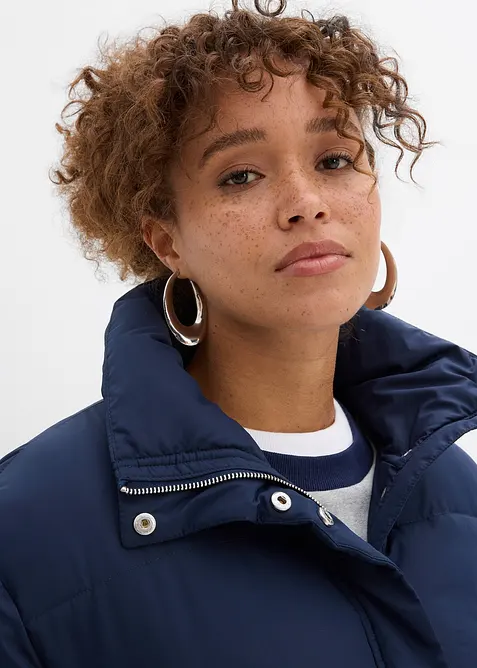 Gewatteerde jas met opstaande kraag, bonprix