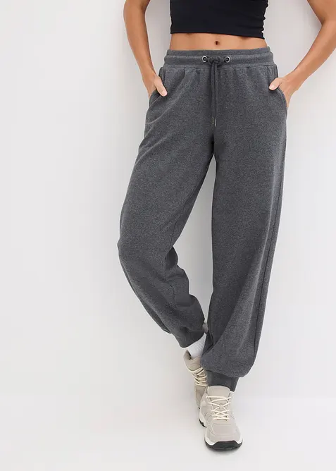 Joggingbroek met elastische tailleband, bonprix