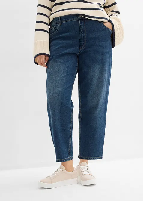 Mom jeans high waist, cropped, bonprix