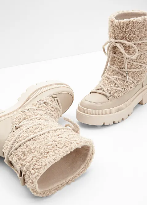 Gevoerde veterboots, bonprix