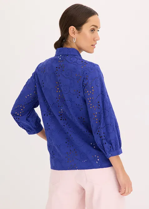 Blouse met broderie anglaise, bonprix