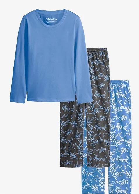 Pyjama van katoen (3-dlg. set), bonprix
