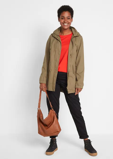 Longshirt met ronde hals, lange mouwen (set van 5), bonprix