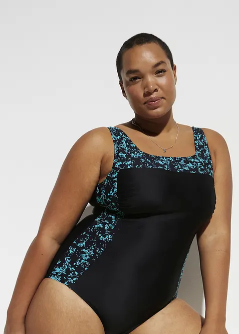 Medium corrigerend badpak met vierkante hals, bonprix