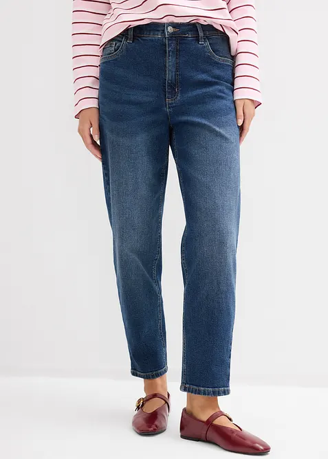 Mom jeans high waist, cropped, bonprix