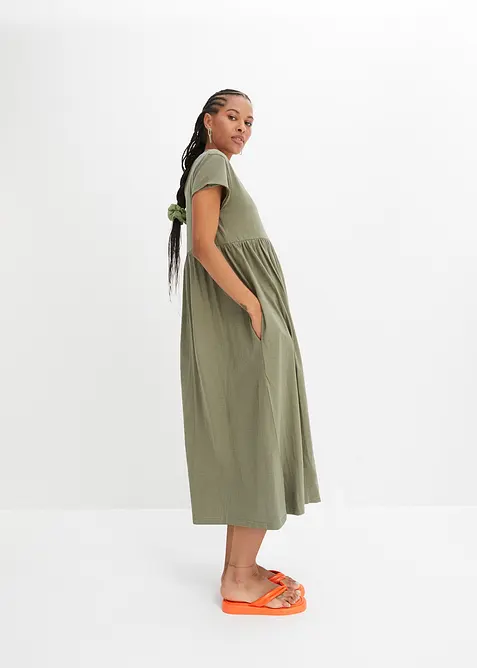 Midi jurk van katoen, bonprix