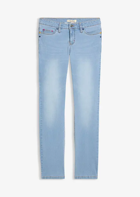 Mid waist stretch jeans, straight, bonprix