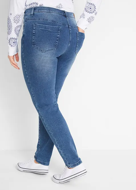 Corrigerende slim fit jeans, high waist, bonprix