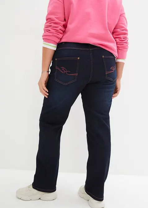 Straight jeans met mid waist, bonprix