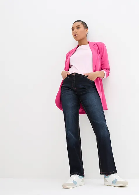 Straight jeans met mid waist, bonprix