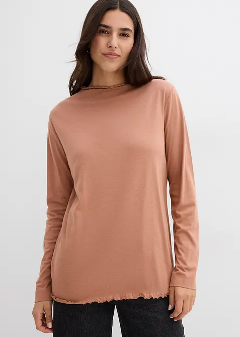 Longsleeve in een katoenmix, bonprix