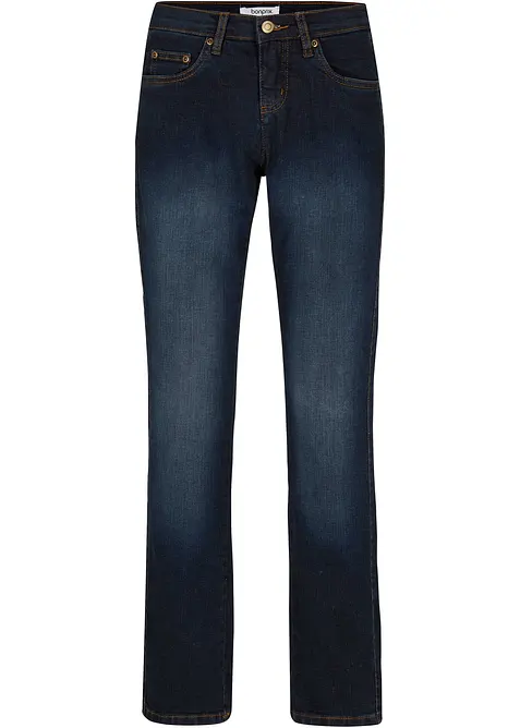 Straight mid waist jeans met stretch, bonprix