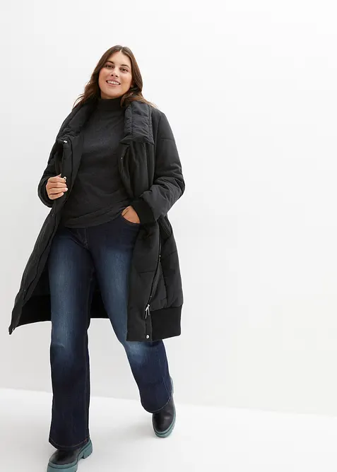 Bootcut stretch jeans, mid waist, bonprix