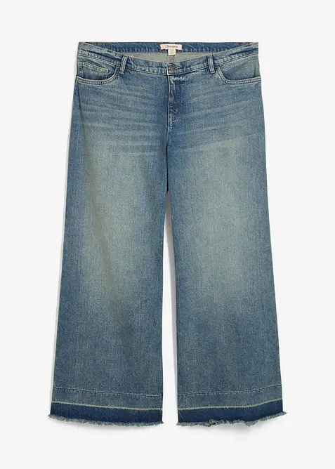 Wide leg jeans, mid waist, bonprix