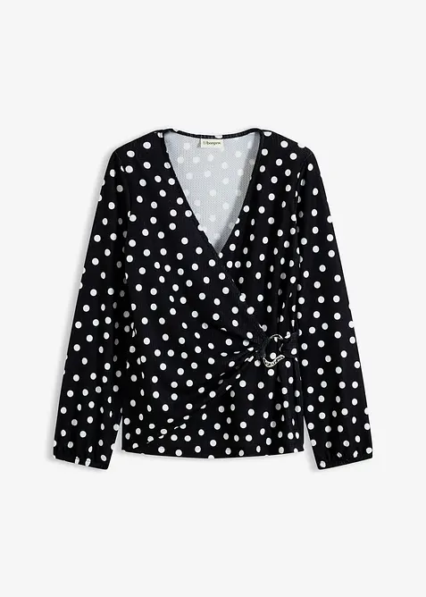 Gedessineerd shirt van gestructureerde jersey, bonprix