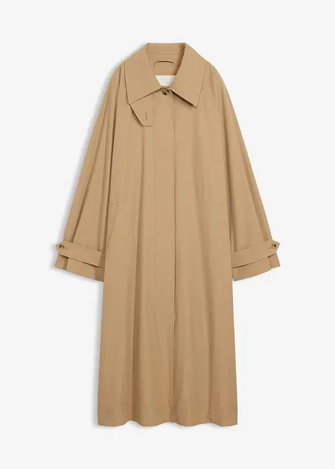 Trenchcoat met kleppen, bonprix