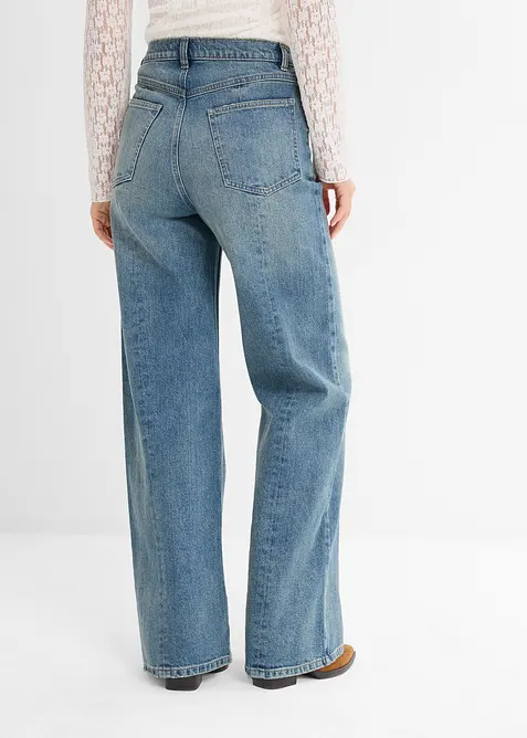 Straight jeans, high waist, low stretch, bonprix