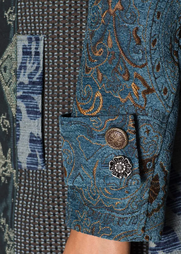 Korte jas met jacquard patroon, bonprix