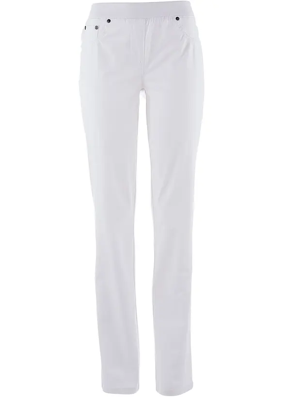 Twill broek van elastisch katoen, bonprix