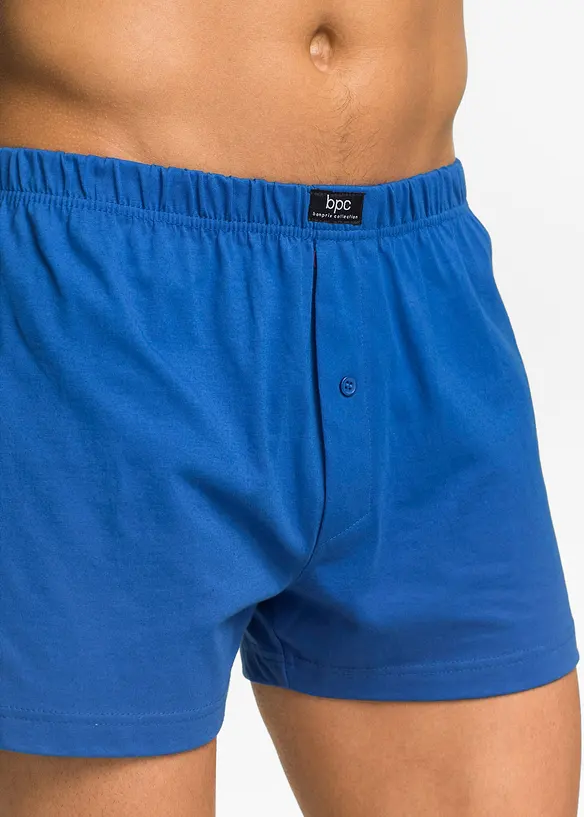 Wijde jersey boxershorts met katoen (set van 3), bonprix