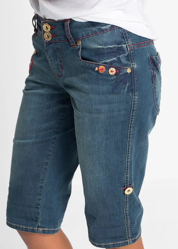 Jeans bermuda, mid waist, bonprix