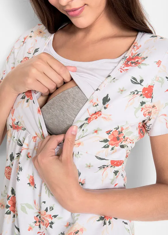 Zwangerschapsshirt/voedingsshirt van biologisch katoen, bonprix