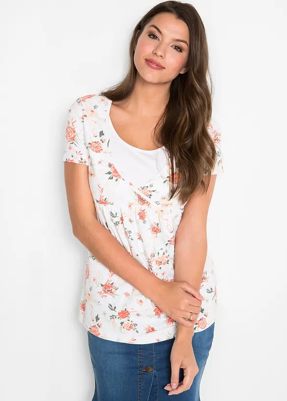 Zwangerschapsshirt/voedingsshirt van biologisch katoen, bonprix