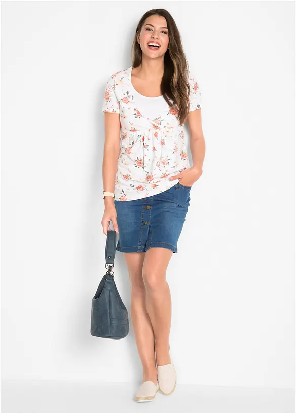 Zwangerschapsshirt/voedingsshirt van biologisch katoen, bonprix