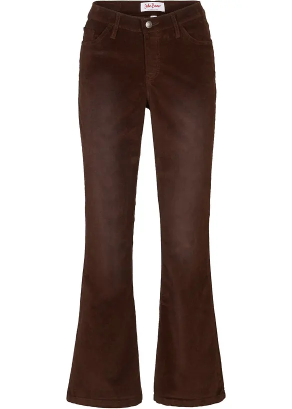 Stretch corduroy broek, flared, John Baner JEANSWEAR