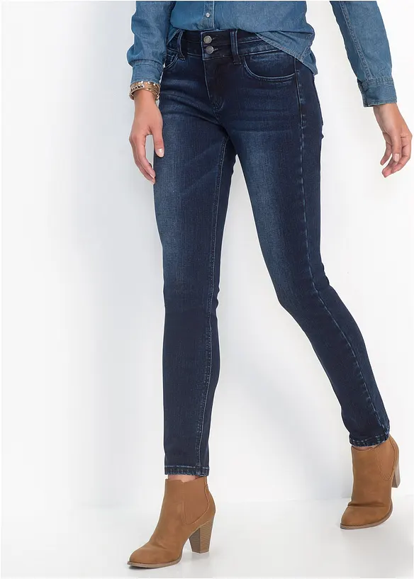 Corrigerende slim fit ultra soft jeans, high waist, bonprix