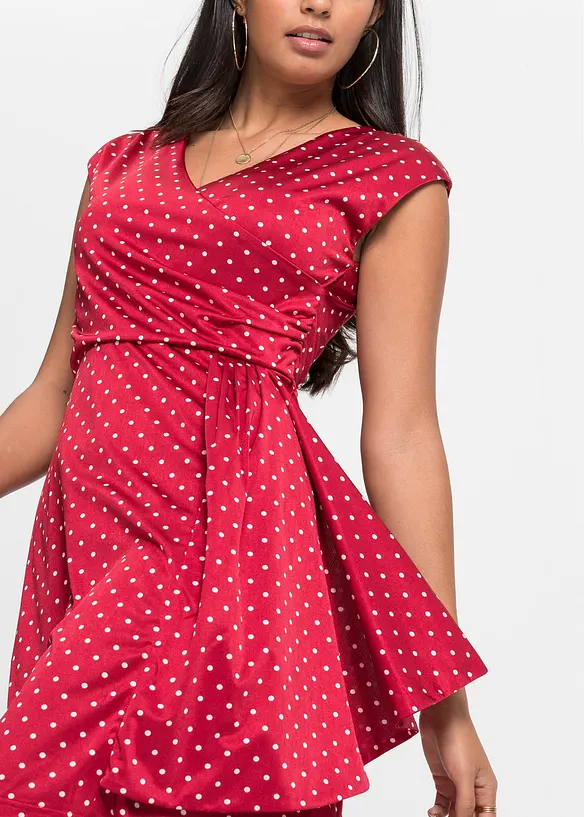 Jersey jurk met stippen, BODYFLIRT