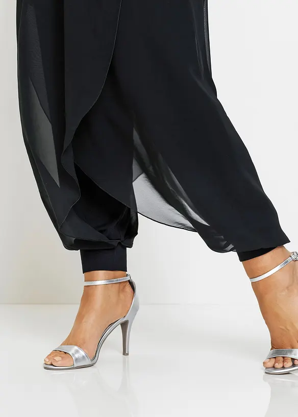 Broek met chiffon, bonprix