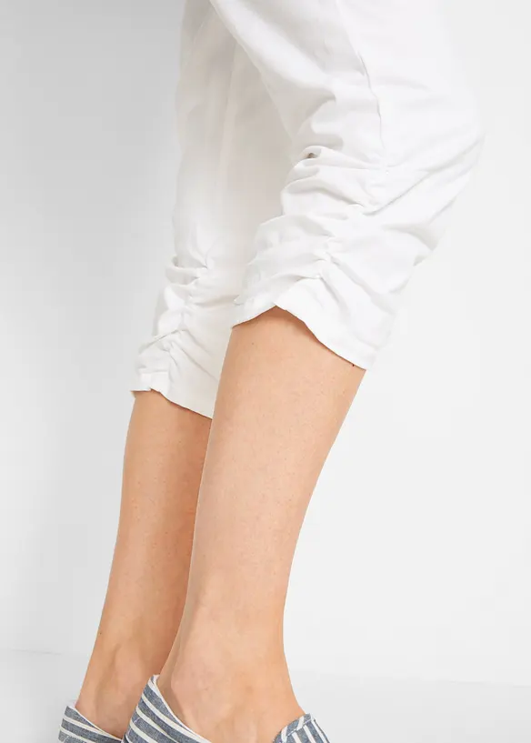 Capri broek van katoenmix met comfortband, bonprix